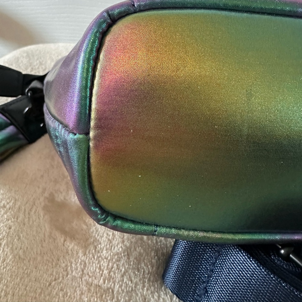 Iridescent Quilted Crossbody Bag in Rainbow - Picture 6 of 10